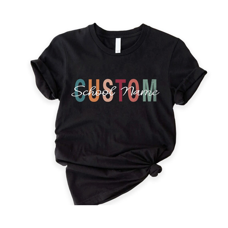 Custom School Name Shirt  Custom Teacher Name Shirts  Back to School  Elementary School Shirts  Personalized School Name  Customized.jpg