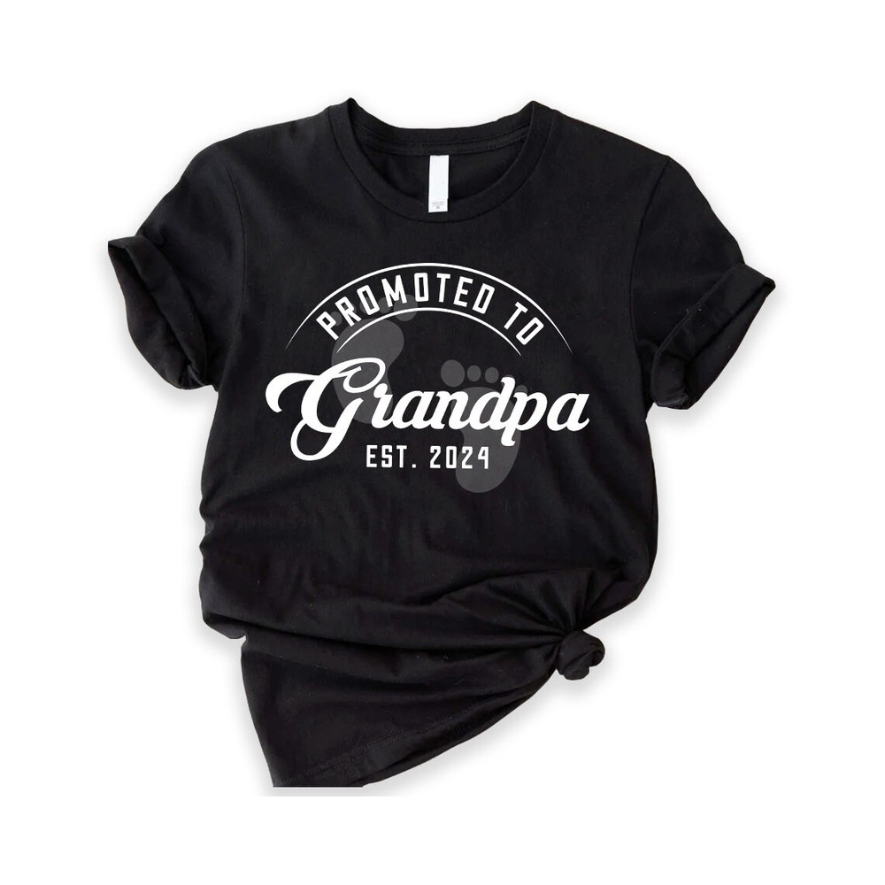 Promoted to Grandpa Shirt,Promoted to Grandma Shirt, gift for Pregnancy Reveal, Baby Announcement, Grandma To Be, Grandparents to be.jpg