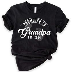 promoted to grandpa shirt,promoted to grandma shirt, gift for pregnancy reveal, baby announcement, grandma to be, grandp