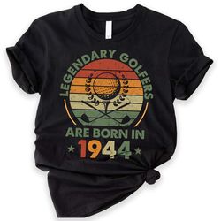 80th golfers birthday shirt, 1944 birthday, 80th birthday gift, limited edition vintage 1944 t-shirt, awesome since 1944