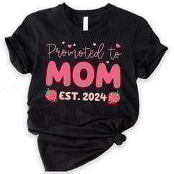 promoted to mom shirt,soon to be mommy shirt, baby announcement, new mother shirt, new father shirt, new parents shirt,