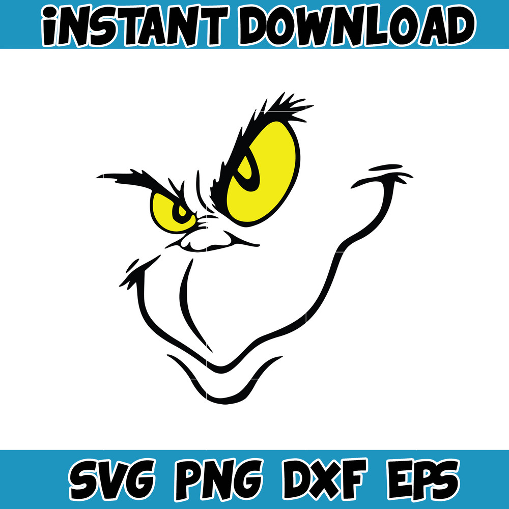 Grinch SVG, Grinch Christmas Svg, Grinch Face Svg, Grinch Hand Svg, Clipart Cricut Vector Cut File, Instant Download (306).jpg