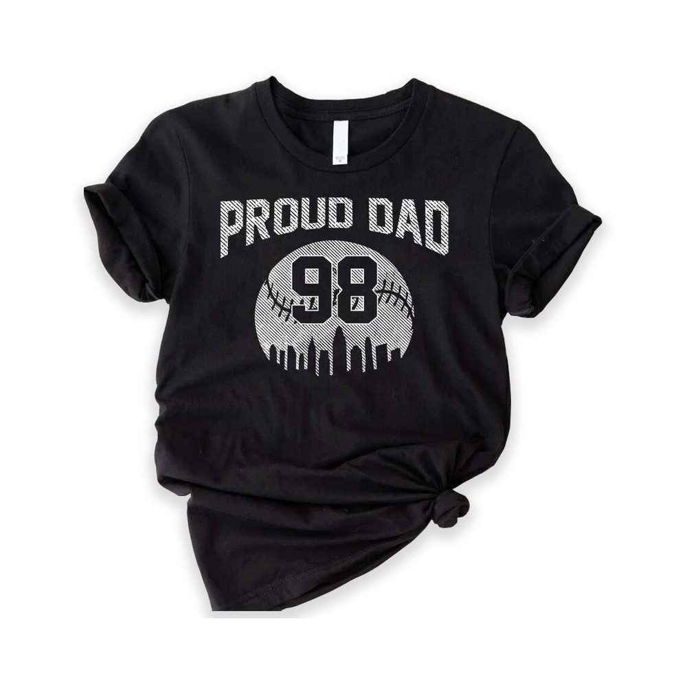 Custom Baseball Dad Shirt, Personalized Baseball Shirt, Game Day Baseball Shirt, Name and Number Baseball Shirt, Baseball Dad Shirts-1.jpg