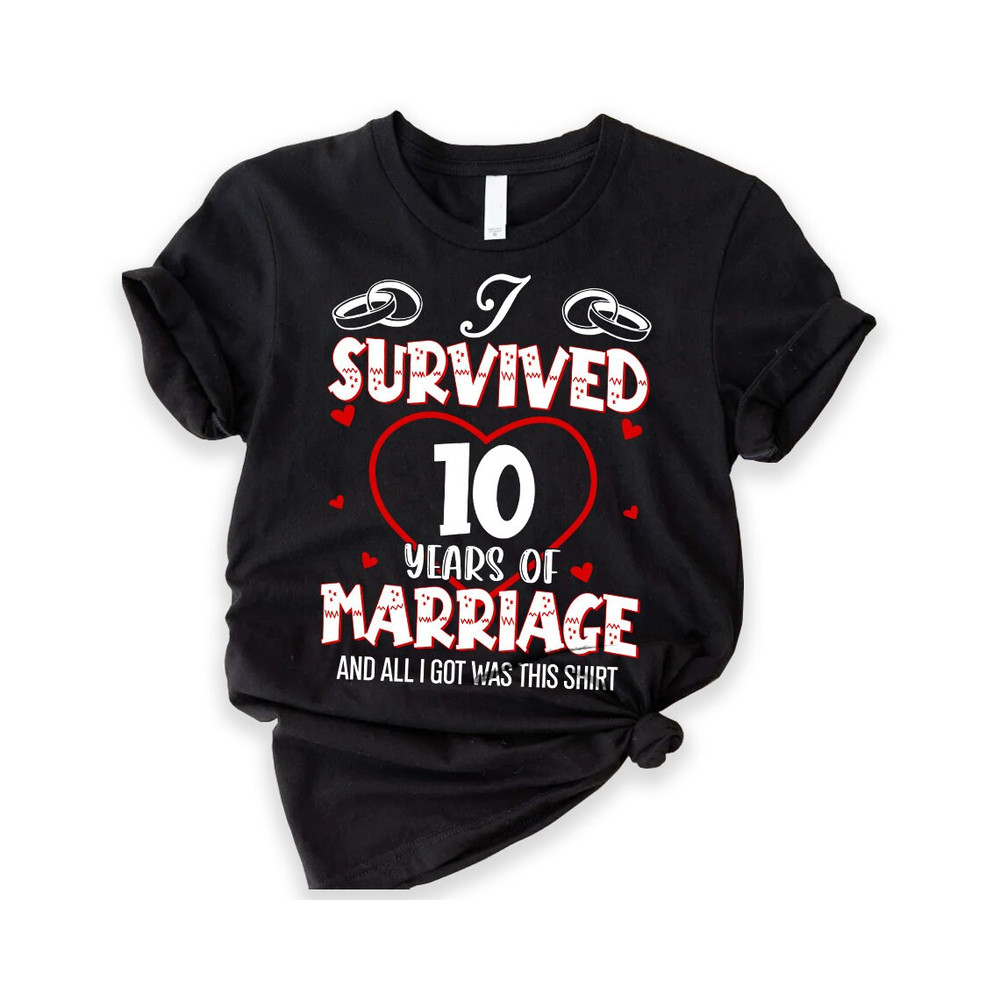 10th Anniversary Gift For Couple Husband Wife, Women And Men, Ten 10 Year, Personalized Tenth Wedding Anniversary Shirt For Him Her.jpg