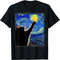 Van Gogh Starry Night Cat T-Shirt - Classic Fit, Cat Lover Mom Dad Gift, Black Crew.jpg