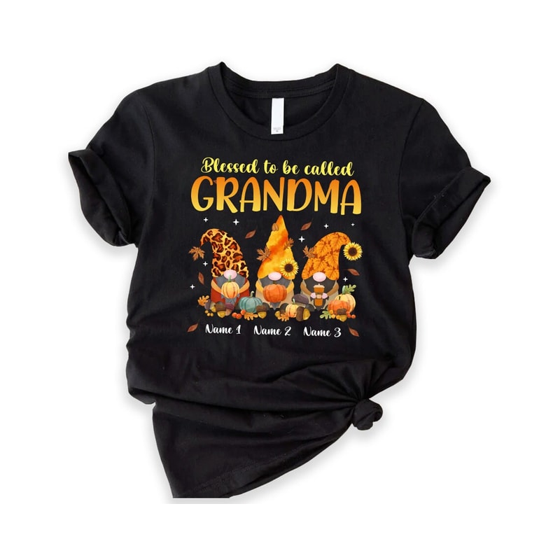 Custom Gnomes Grandma Little Pumpkin Shirt, Custom Nickname Grandma Nana Mimi Shirt for Autumn Fall, Grandma shirt with Grandkids Names.jpg