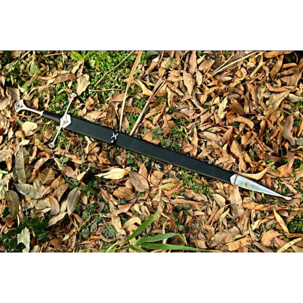 ANDURIL Sword of Strider, Custom Engraved Sword, LOTR Sword, Lord of the Rings King Aragorn Ranger Sword, Strider Knife,