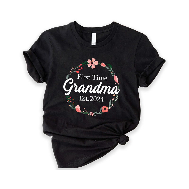 First Time Grandma Promoted to Grandma Shirt, New Grandma Shirt, Gift For New Grandma, Baby Announcement Tee, Promoted to Grandma Shirt.jpg