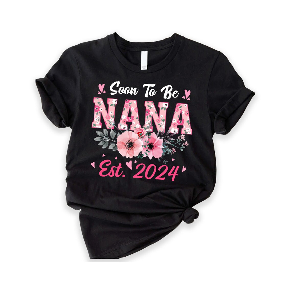 Soon To Be Nana Shirt, Promoted to Grandpa Shirt, Grandma Shirt, Pregnancy Reveal, Baby Announcement, Grandma To Be, Grandparents to be.jpg