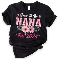 soon to be nana shirt, promoted to grandpa shirt, grandma shirt, pregnancy reveal, baby announcement, grandma to be, gra