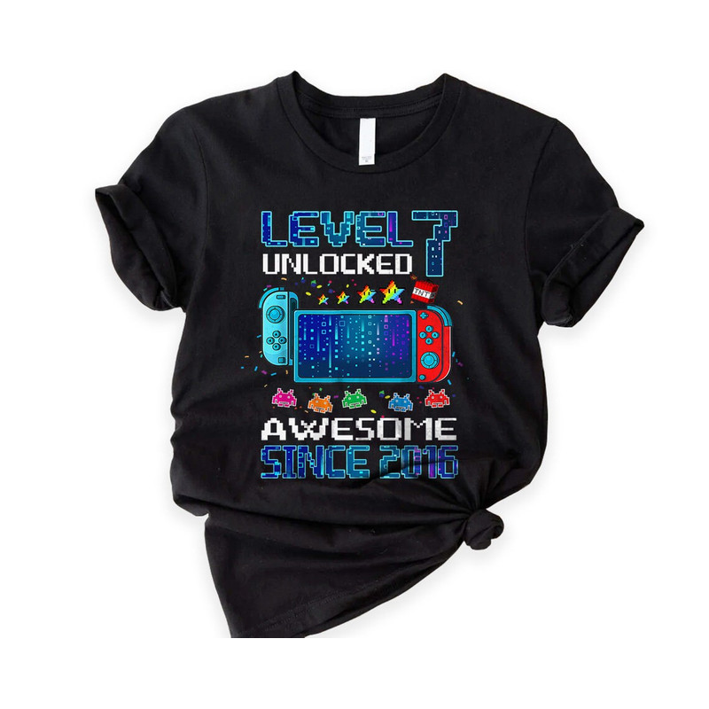 Birthday Shirt for Gamers, Level Unlocked Birthday Gift, Funny Video Game Shirt, Gamer Birthday Shirt, Personalized Birthday Tee, Gaming.jpg