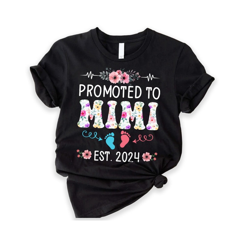 Promoted To Mimi Again Shirt, Mimi Shirt, Mothers Day Gift, Gift For Mimi, Pregnancy Announcement, Mimi Gift, Personalized Shirt for mimi.jpg