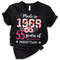 55th Birthday Shirt, Made In 1969 55 Years Loved Women T-Shirt, 55th Birthday Party Gift For Women, Custom 55th Birthday Floral Sweatshirt.jpg