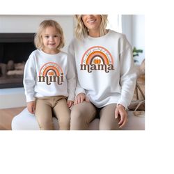 mommy and me fall sweatshirt, mommy and me matching, mommy and me halloween, mom and son shirt, mama fall shirt, mommy a