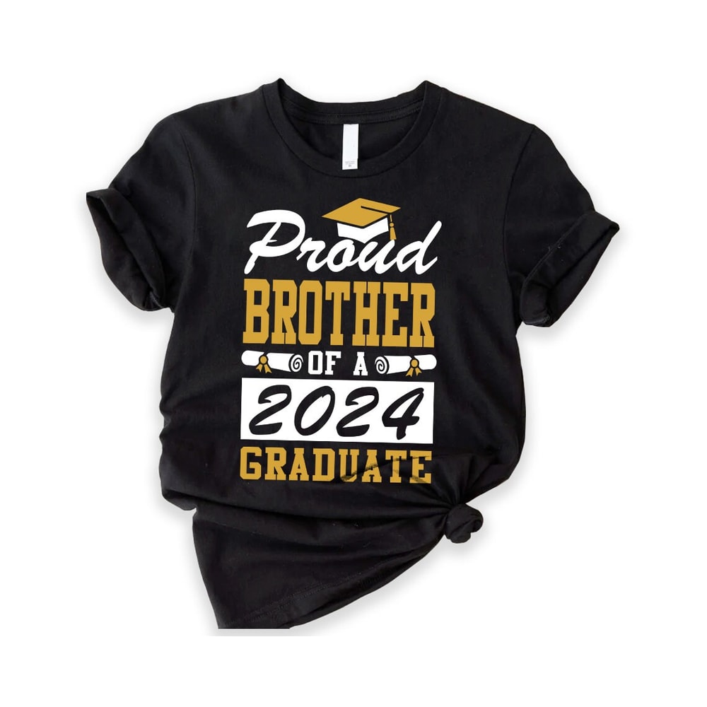 Personalized Proud Brother Graduation Shirt, Grad Squad T-Shirt, Matching Family Graduation Shirts, Graduation 2023, Custom Graduation Mom.jpg