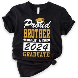 personalized proud brother graduation shirt, grad squad t-shirt, matching family graduation shirts, graduation 2023, cus