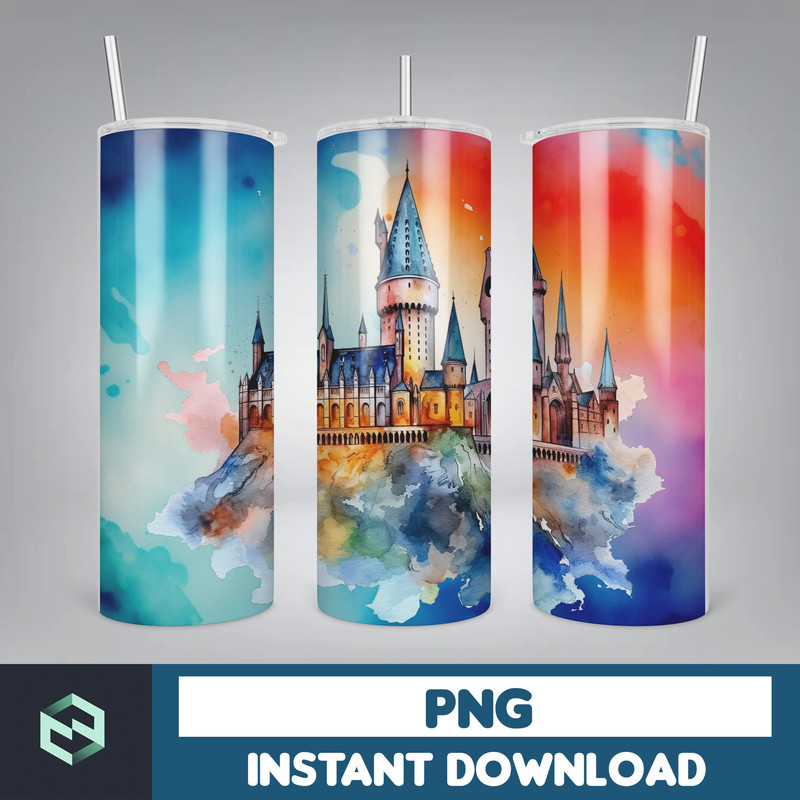 Harry Tumbler Wrap, Harry 20 oz Tumbler Wrap Design, Potter Tumbler Sublimation PNG, Harry Magic Tumbler, HP Wizard (62).jpg