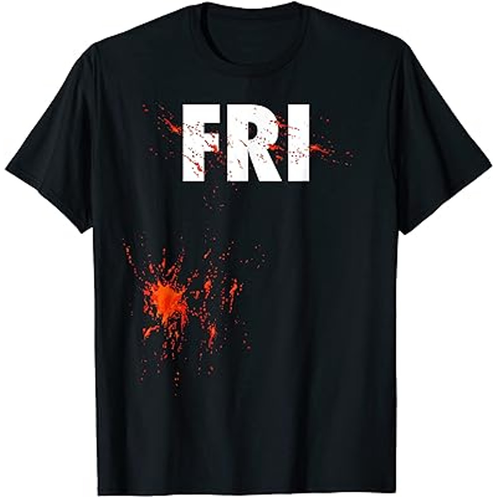 Halloween Friday Bloody Matching Group Costume Shirt T-Shirt.jpg