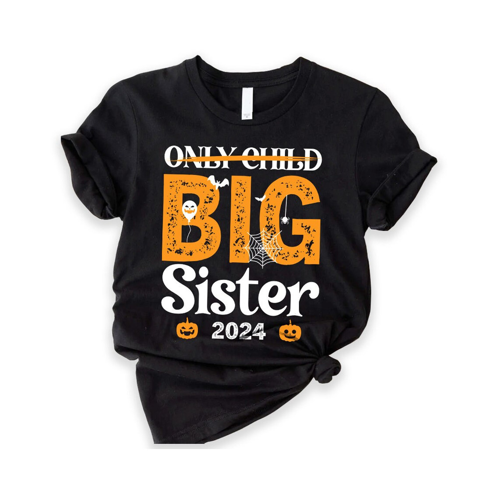 Promoted to Big Sister T-shirt, Only Child Big Sister Shirt, Pregnancy Announcement Shirts, Big Sister To Be Tee, Sibling Announcement Tees.jpg