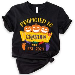promoted to grandpa shirt, promoted to grandma shirt, grandma shirt, pregnancy reveal, baby announcement, grandma to be,