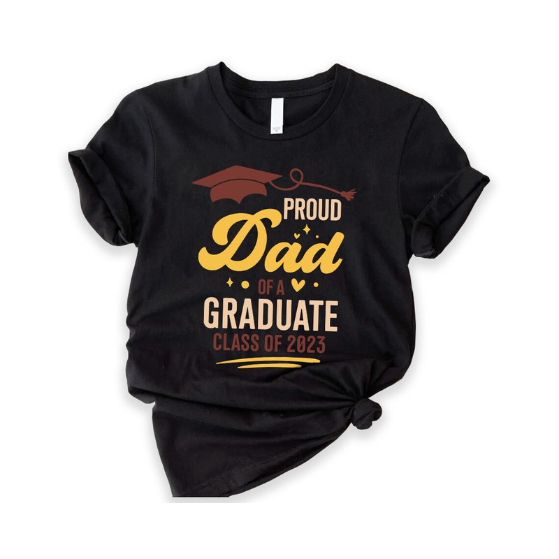 Proud Family of a 2023 Graduation Shirt, Personalized Graduate Family Shirt, Matching Friend 2023 Senior Squad Tee, Class of 2023 Team Gift.jpg