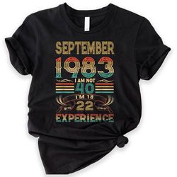 vintage birthday shirt, vintage t shirt, vintage 1983 shirt,40th birthday gift for women,40th birthday shirt men,retro s