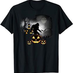 trick or treat halloween bigfoot shirt, cute jack o' lantern