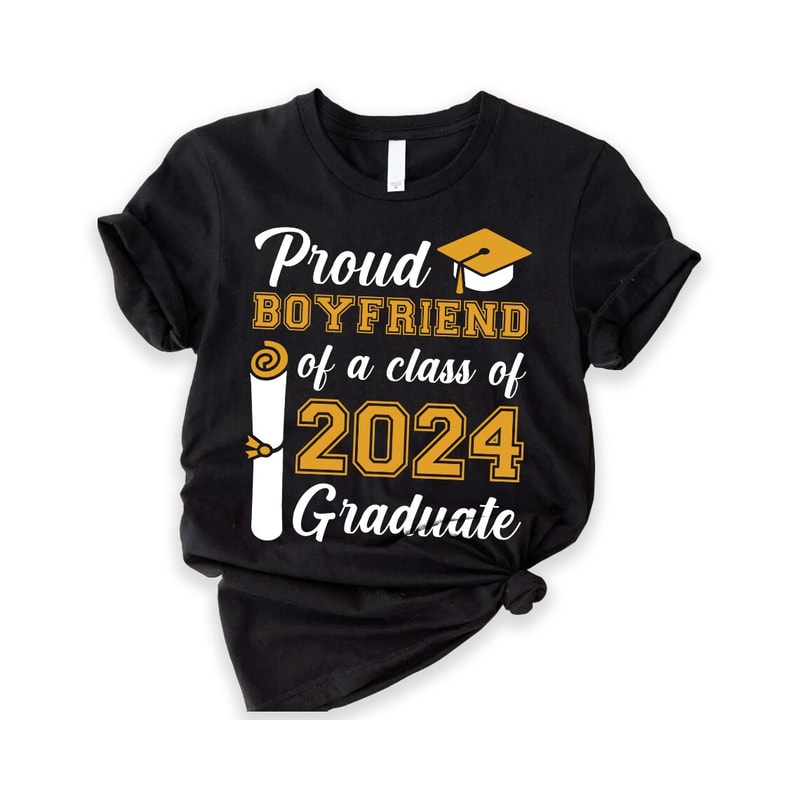 Personalized Proud Boyfriend Graduation Shirt, Grad Squad T-Shirt, Matching Family Graduation Shirts, Graduation 2023, Custom Graduation Mom.jpg