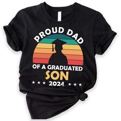 personalized proud dad graduation shirt, grad squad t-shirt, matching family graduation shirts, graduation 2023, custom