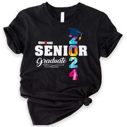 senior 2024 shirt, first day senior 2024 tee, senior 2024 retro shirt, class of 2024 senior shirt, gift for her, graduat