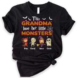 grandma of these little monsters - personalized unisex t-shirt, hoodie, sweatshirt - gift for grandma, gift for grandpar