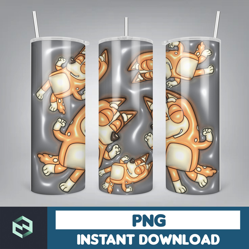 Designs of 3D Cartoon tumbler sublimation design with 3D Inflated Style,puffy tumbler wrap (9).jpg