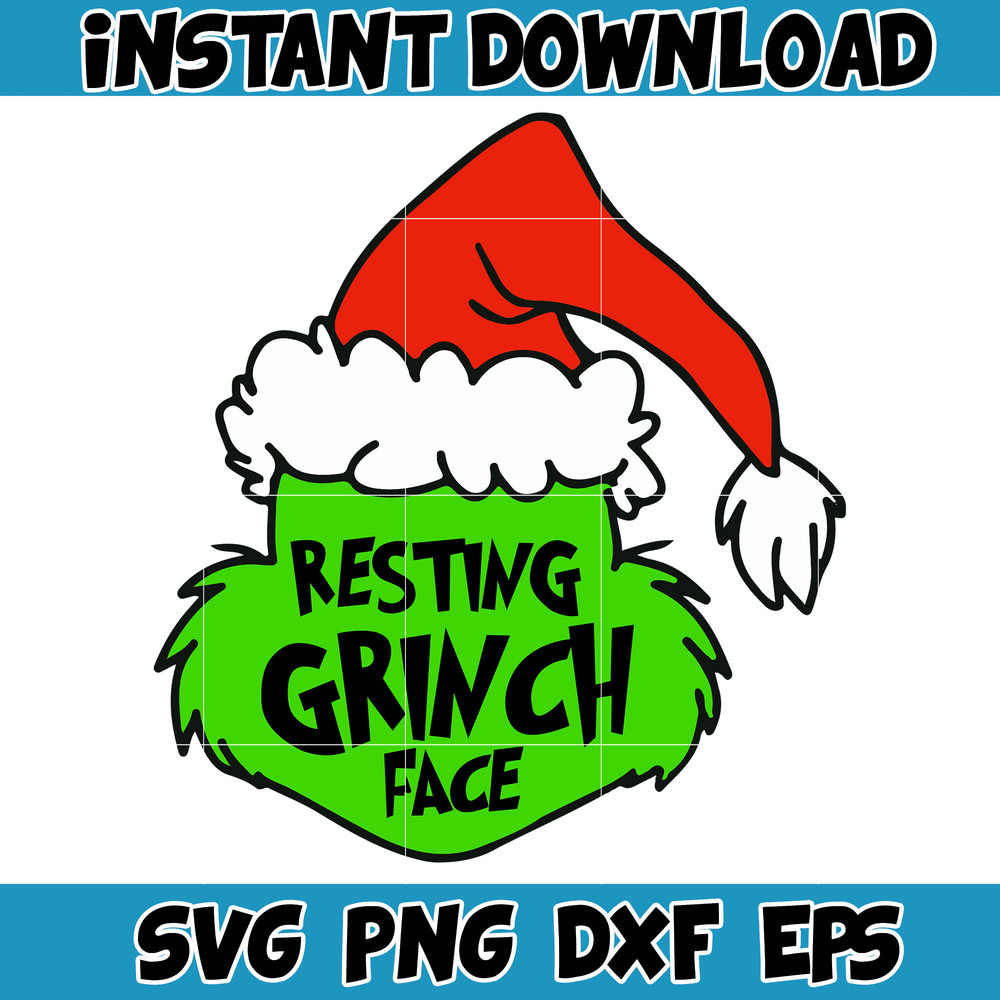 Grinch SVG, Grinch Christmas Svg, Grinch Face Svg, Grinch Hand Svg, Clipart Cricut Vector Cut File, Instant Download (410).jpg