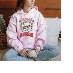 jingle bell rockin hoodie, jingle bell hoodie, santa hoodie, xmas hoodie, holiday hoodie, christmas hoodie, christmas gi