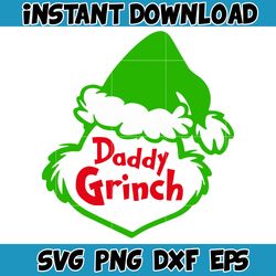 grinch svg, grinch christmas svg, grinch face svg, grinch hand svg, clipart cricut vector cut file, instant download (45