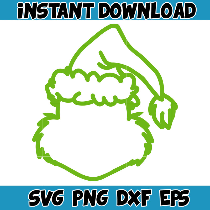 Grinch SVG, Grinch Christmas Svg, Grinch Face Svg, Grinch Hand Svg, Clipart Cricut Vector Cut File, Instant Download (461).jpg