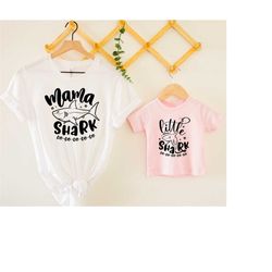 Mommy Shark Shirt, Baby Shark Shirt, Matching Shirts, Mom and Daughter Shirt, New mom gift, Mom and Baby shirt, Mothers