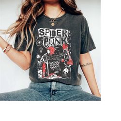 vintage retro spider punk shirt, spider man 2023 shirt, spider man across the spider-verse shirt, marvel spiderman shirt