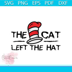 the cat left the hat svg, dr seuss svg, the cat in the hat svg, dr. seuss svg, cat svg, hat svg, thing one svg, thing tw