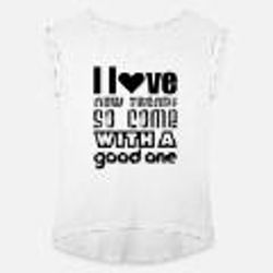 women's rolled sleeve t-shirt