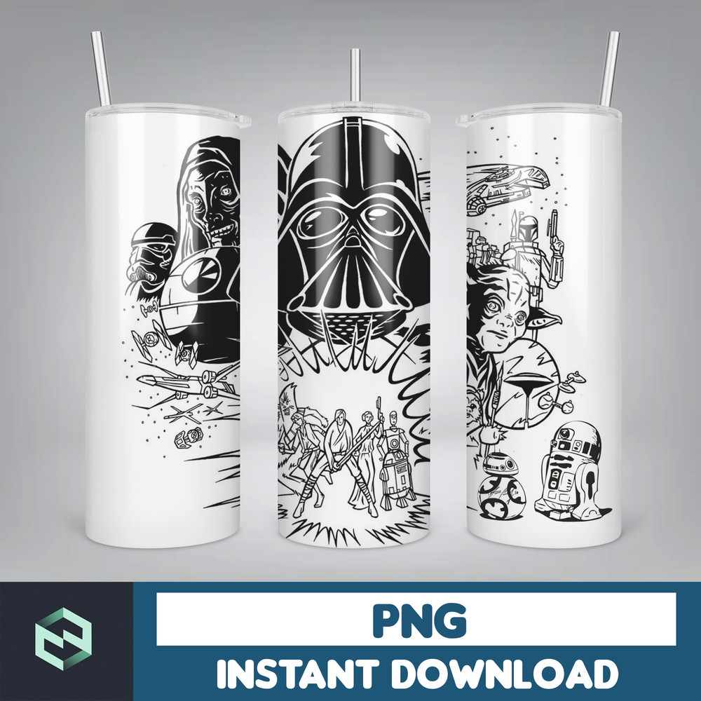 Star Wars Tumbler Wrap, Star Wars Quencher Tumbler Sublimation, 20 oz Star Wars Png, Design, Baby Yoda Tumbler (4).jpg