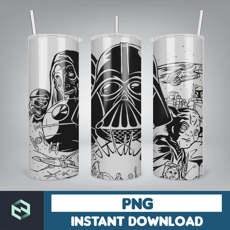 Star Wars Tumbler Wrap, Star Wars Quencher Tumbler Sublimation, 20 oz Star Wars Png, Design, Baby Yoda Tumbler (5).jpg