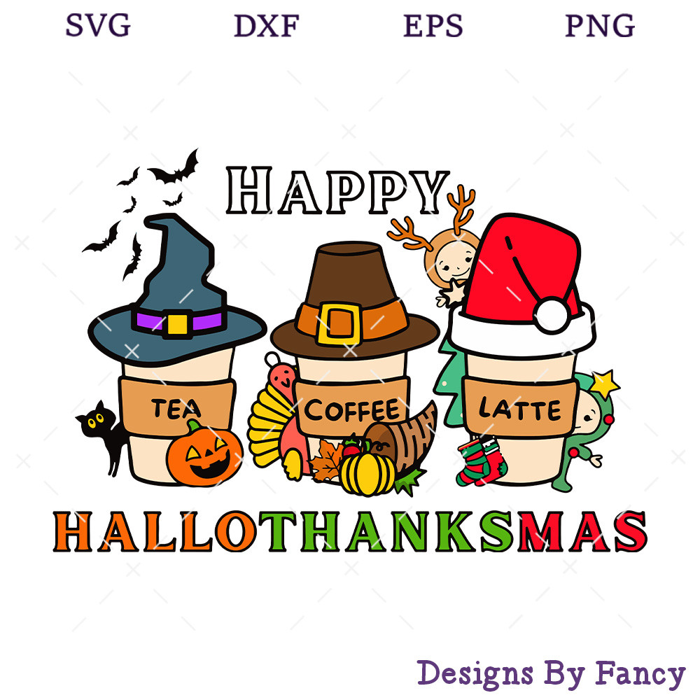 Happy Hallothanksmas SVG, Holidays SVG, Hallothanksmas Coffee Drink SVG.jpg