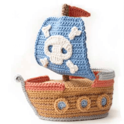 Pirate Ship Amigurumi Pattern Doll PDF