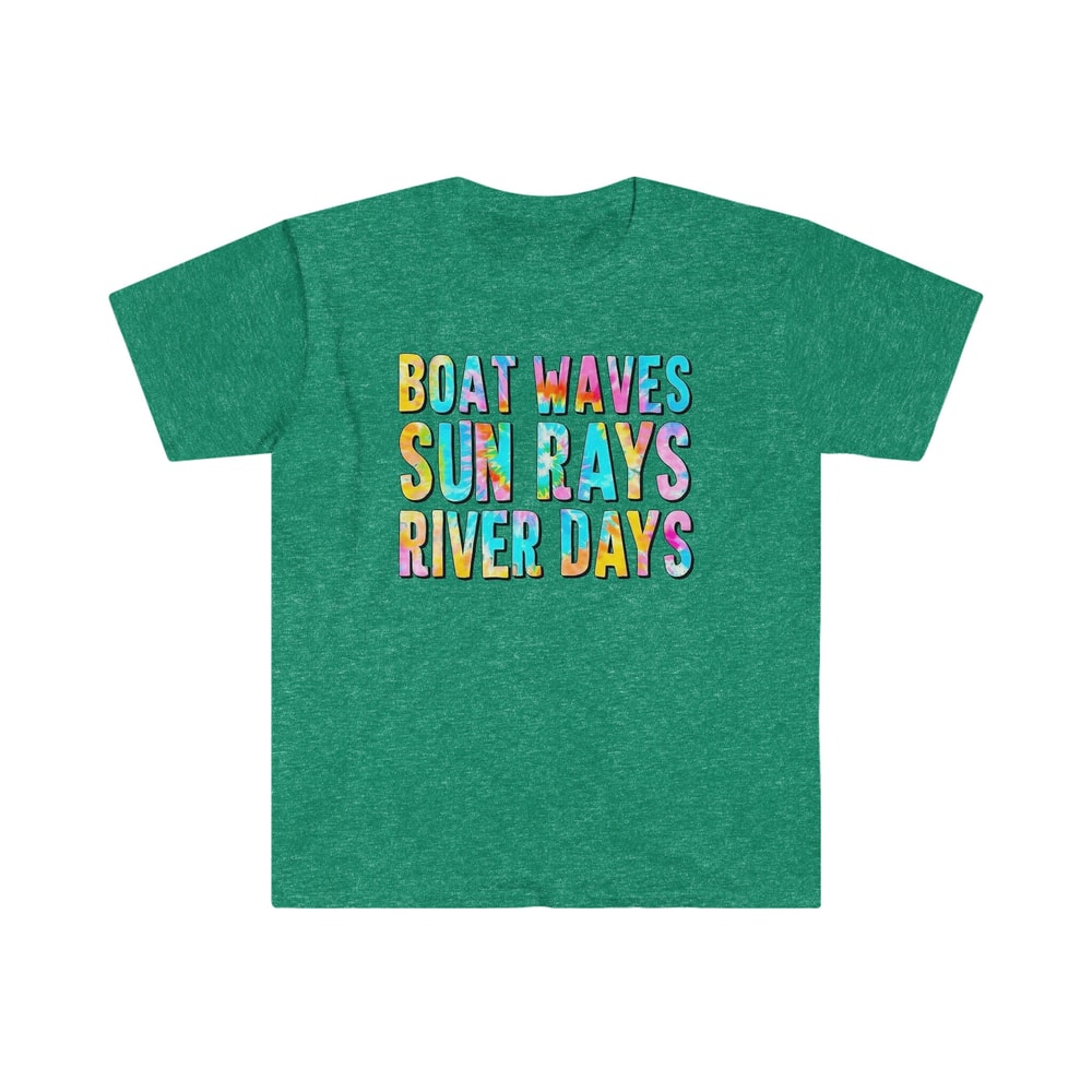 Boat Rays, Sun Rays, River Days - Unisex Softstyle T-Shirt - 3.jpg