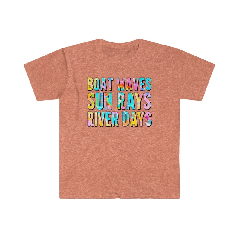 Boat Rays, Sun Rays, River Days - Unisex Softstyle T-Shirt - 4.jpg