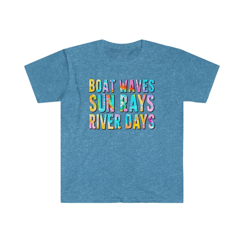 Boat Rays, Sun Rays, River Days - Unisex Softstyle T-Shirt - 8.jpg