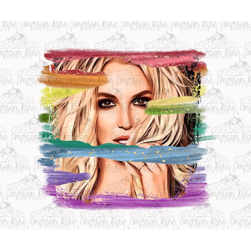 Britney - Rainbow - Free Britney - Sublimation - PNG Image- Digital Image - 1.jpg