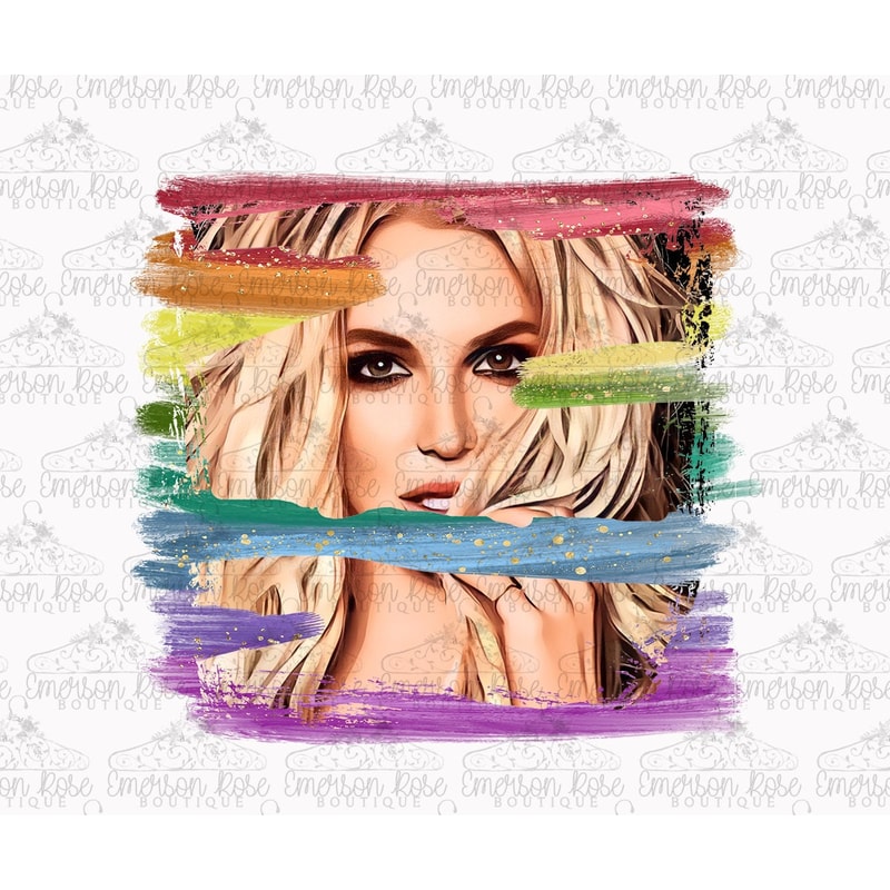 Britney - Rainbow - Free Britney - Sublimation - PNG Image- Digital Image - 1.jpg