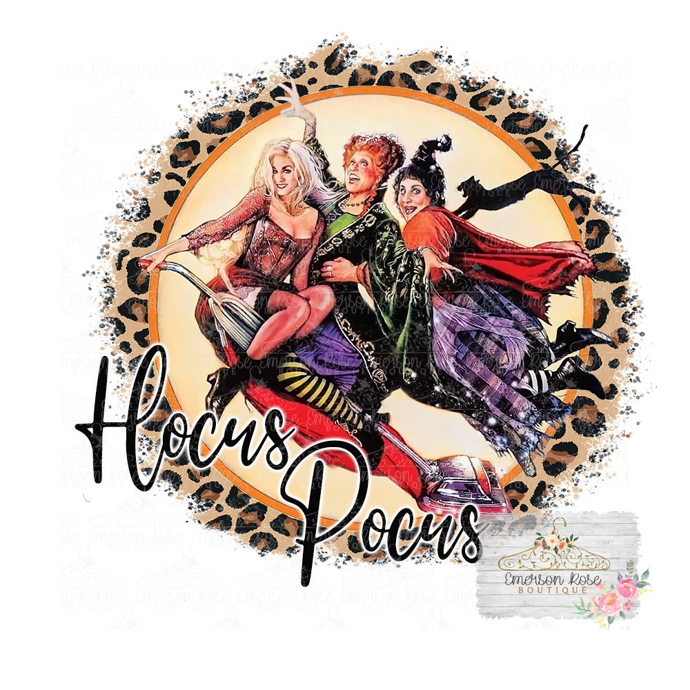 Hocus Pocus - Leopard - Halloween - Sublimation - PNG Image- Digital Image - 1.jpg